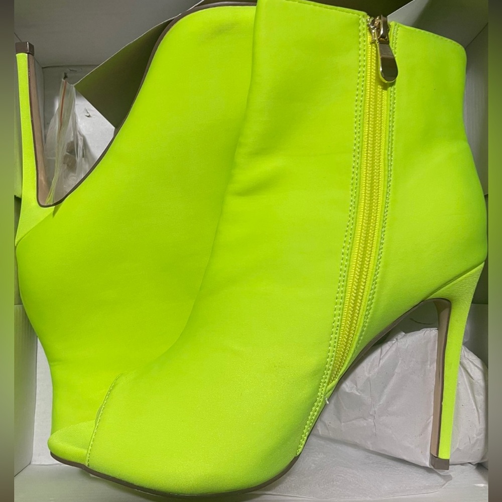 Neon Yellow Heels